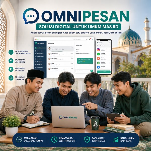 Omnipesan Inovasi Teknologi dari Tangan Kreatif Remaja Masjid untuk UMKM Kita