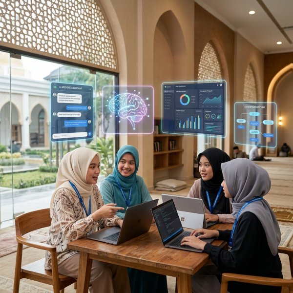 Revolusi Digital dari Serambi Masjid Menelisik CS AI, Solusi Cerdas Karya Remaja Putri
